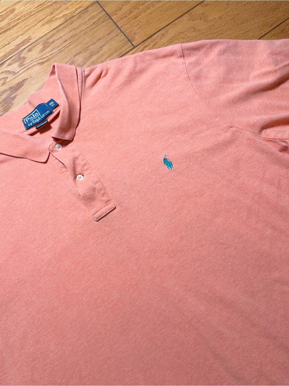 Ralph Lauren Men's Polo Shirt - Orange with Green Logo
